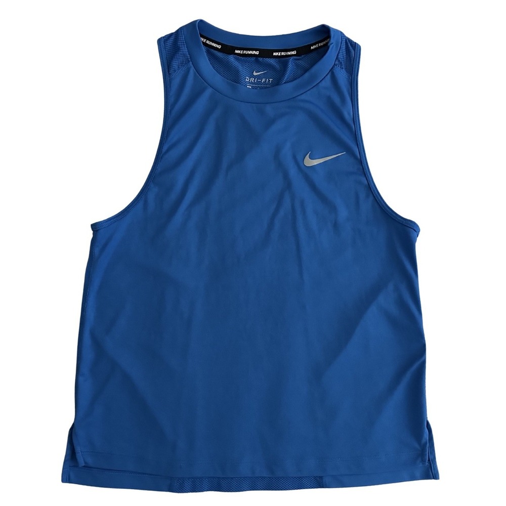 Nike Women's S Blue Dri-FIT Athletic Running Racerback Tank Top AT4210-403